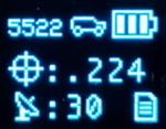 RTK Facet showing the battery level