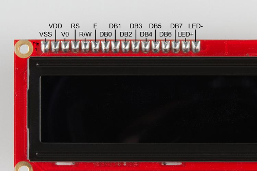 Character LCD pinout